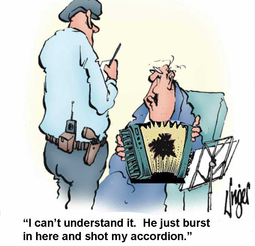 Accordion jokes and cartoons